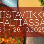 Bannerissa, jossa teksti: Riistaviikko Haltiassa 21. - 26.10.