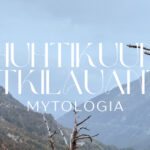 Huhtikuun Retkilauantain banneri, jossa teksti; Huhtikuun Retkilauantai: Mytologia